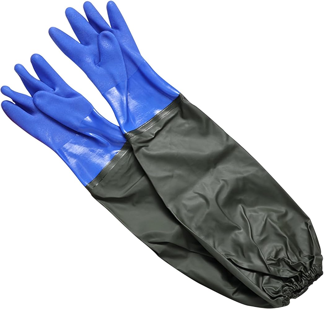 Amazon.co.jp: [ZMZZZX] ゴムグローブロング ゴム手袋ロング 長手袋