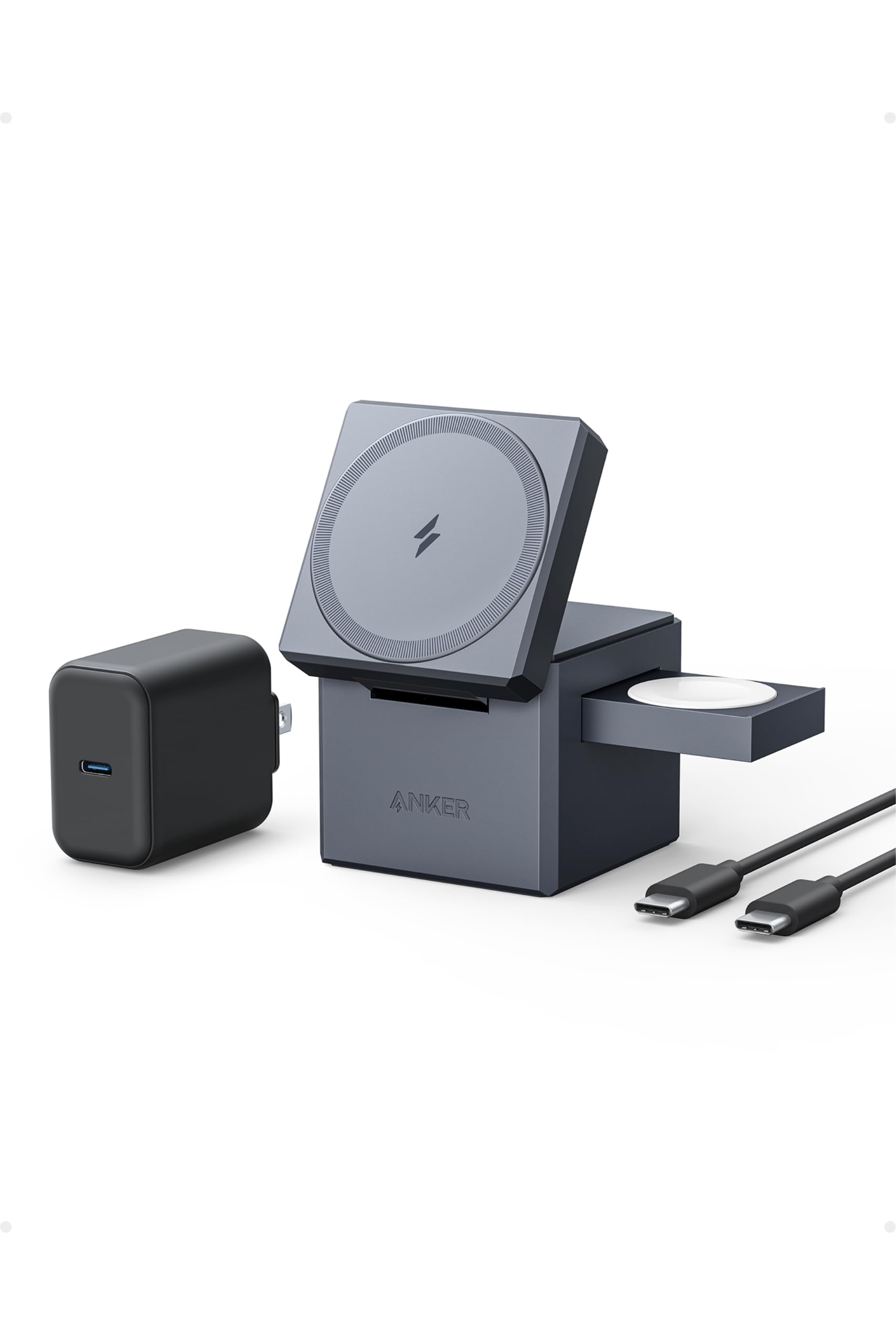 Amazon.co.jp: Anker 3-in-1 Cube with MagSafe: マグネット式 3-in-1