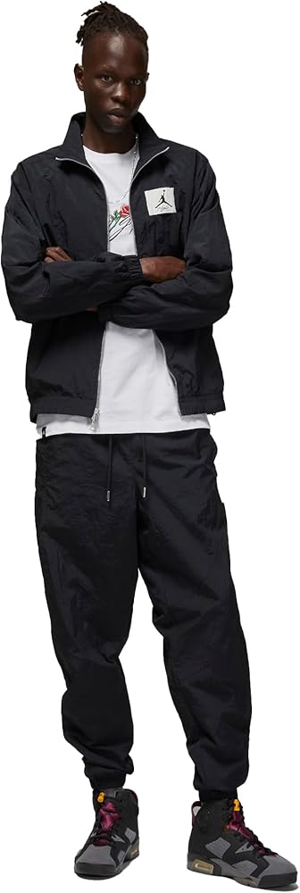 Nike Jordan Mens Essentials Statement Warm-up Jacket L Black at