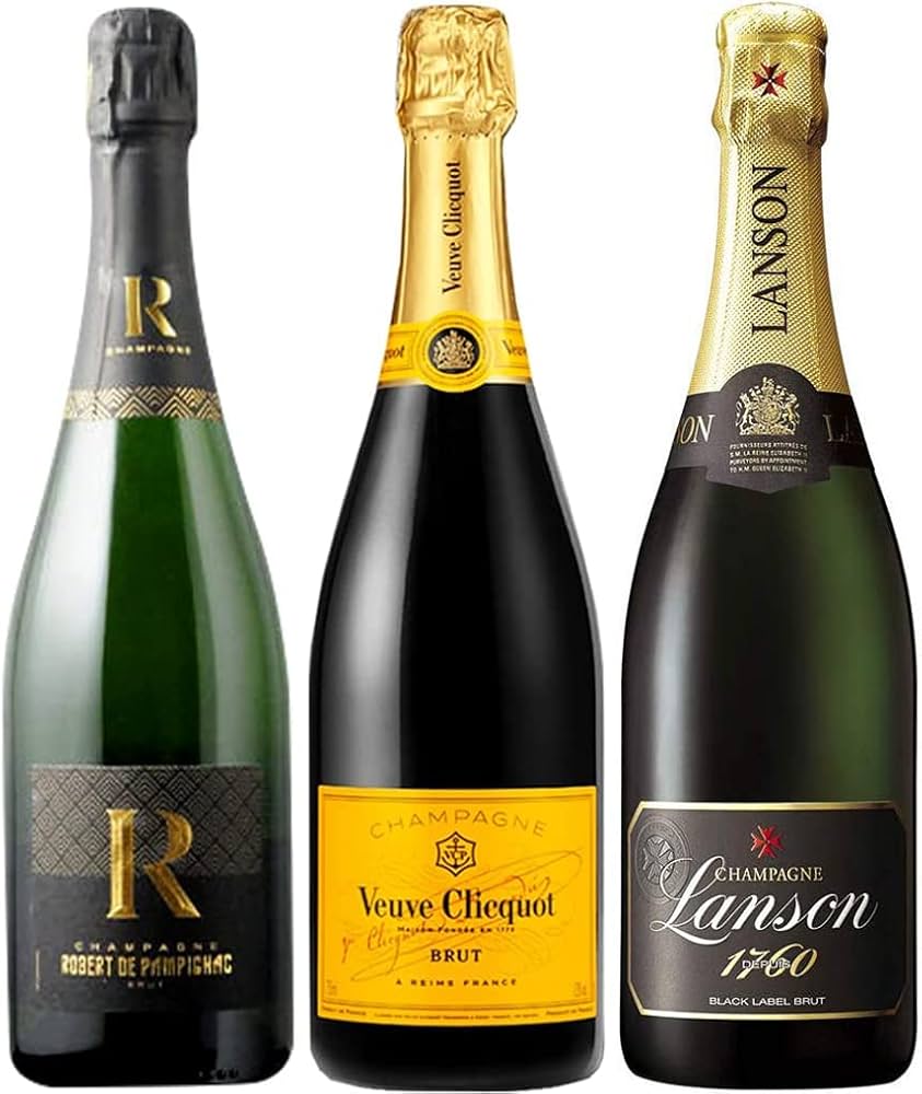 Amazon.co.jp: 人気シャンパン飲み比べ3本セット [ヴーヴ・クリコ
