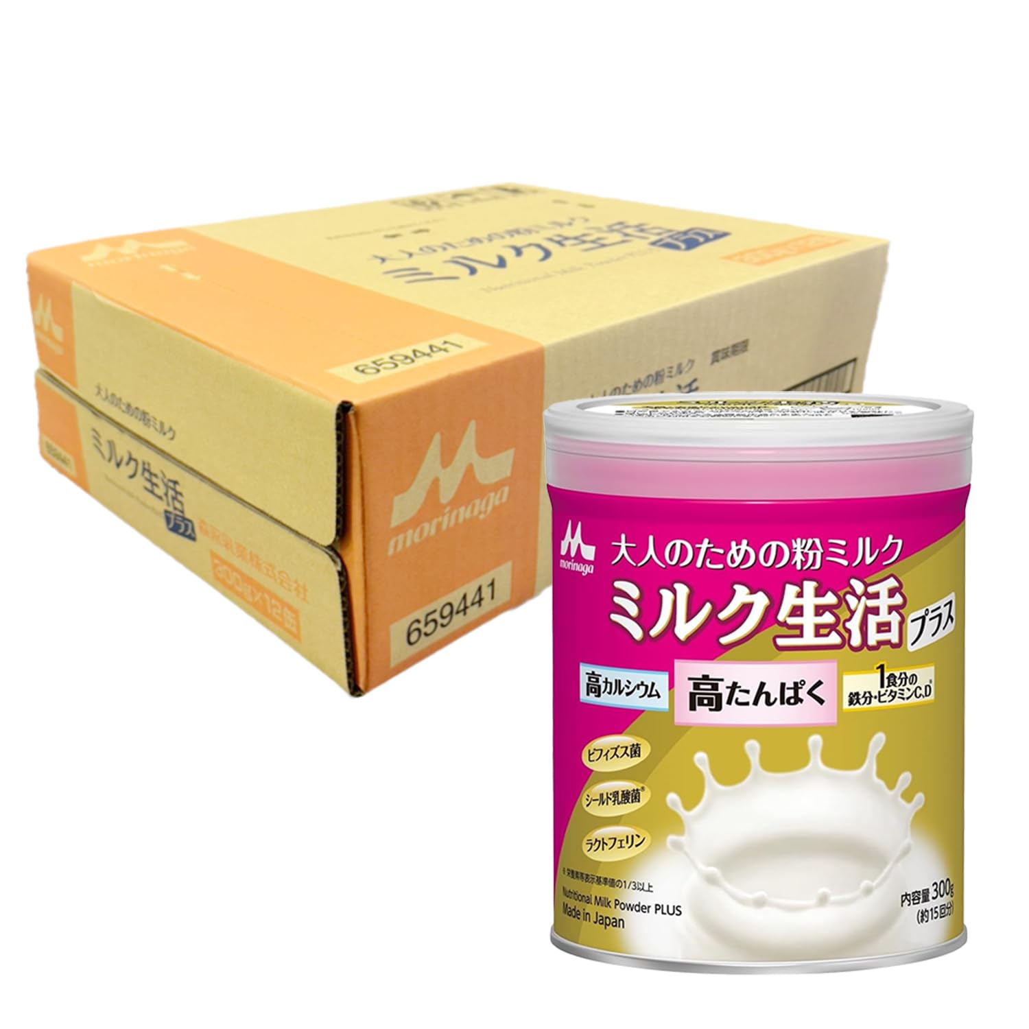 Amazon.co.jp: 大人のための 粉ミルク ミルク生活 プラス 300g (約15