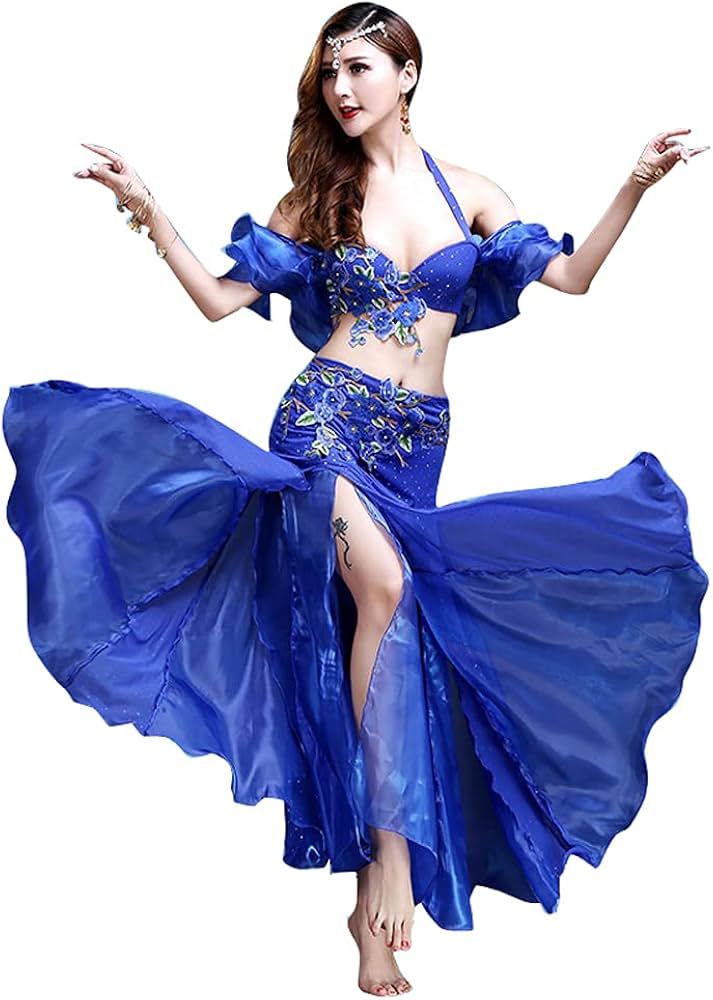 Amazon.co.jp: RIKOUZY 豪華なベリーダンス衣装 3点セット セクシー