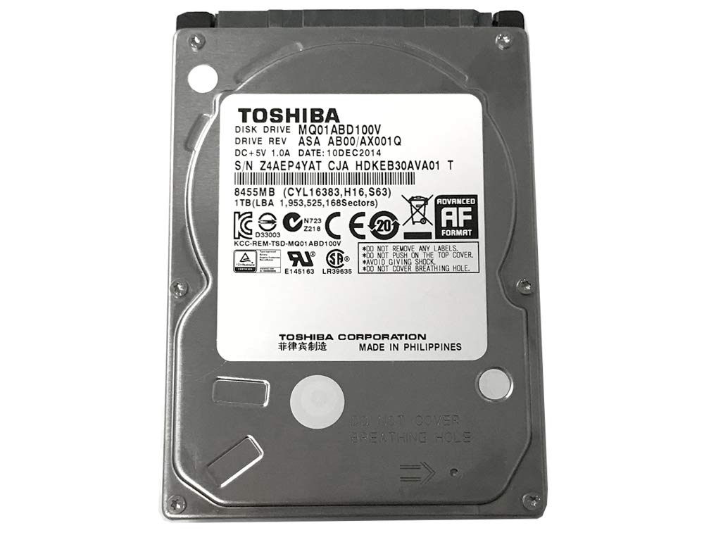 Amazon.com: Toshiba 1TB 5400RPM 8MB Cache SATA 3.0Gb/s 2.5 inch