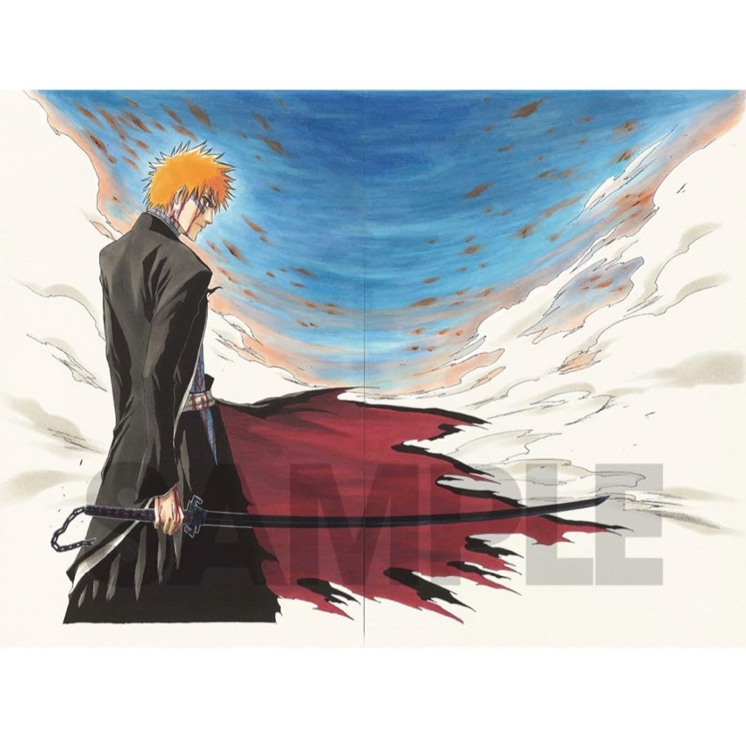 Amazon.co.jp: BLEACH 原画展 額装高精細複製原画 黒崎一護 : おもちゃ