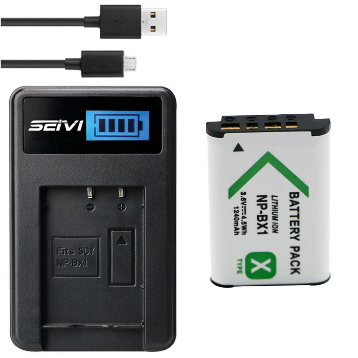 Amazon.com: BnvxR Battery + Charger for Sony ZV-1, ZV-1F, ZV-1 II