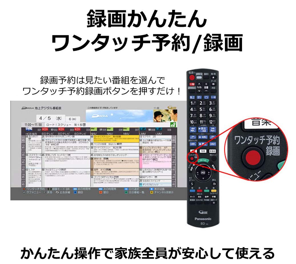 Amazon.co.jp: Panasonic DMR-2W200 2TB 2 Tuner Blu-ray Recorder