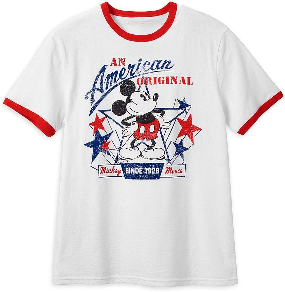 Disney Mickey Mouse Americana T-Shirt for Men, Size XXL | Amazon.com