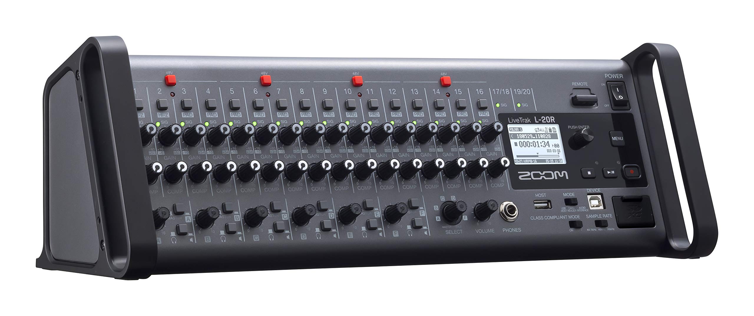 Amazon.com: Zoom LiveTrak L-20R Digital Mixer & Multitrack