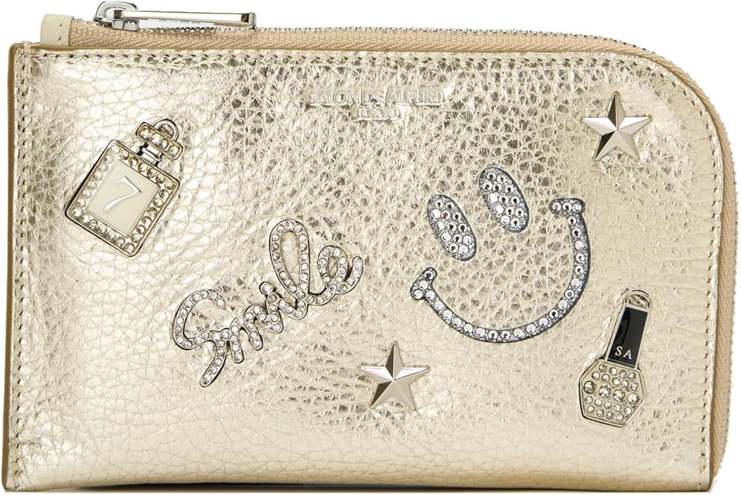 Amazon | [サロンドアルファード] L字ファスナー ミニ財布 レディース