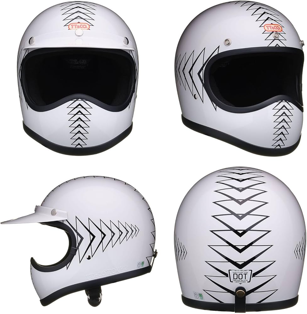 Amazon.co.jp: TT&CO. バイク ヘルメット フルフェイス トゥーカッター