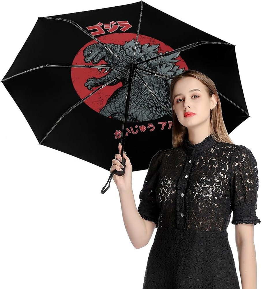 Amazon | ゴジラ 怪獣王 傘 折りたたみ傘 ワンタッチ 折り畳み傘 日傘