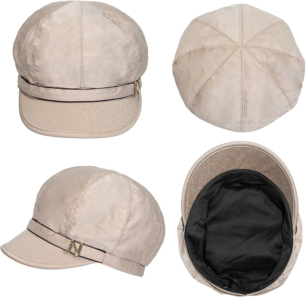 Juiterchy Women Retro Classic Visor Newsboy Cabbie Cap Beret Hats