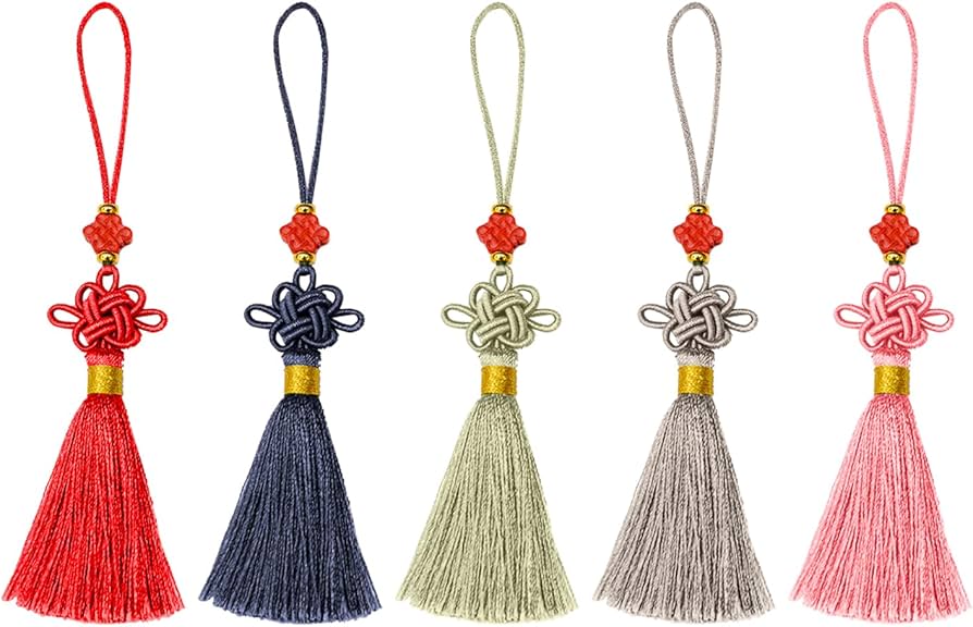 Amazon | SKTMH タッセルチャーム 5枚セット 中国結び タッセル