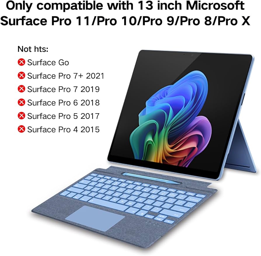 Amazon.com: JvKzaen Surface Pro 9 Keyboard with Slim Pen