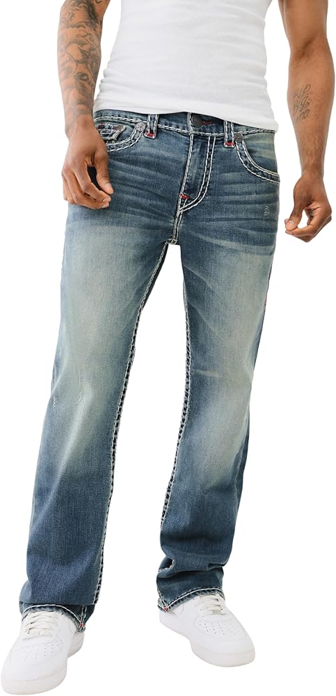 True Religion Men's SUPER T BILLY FLAP, Llano Medium Wash : Amazon