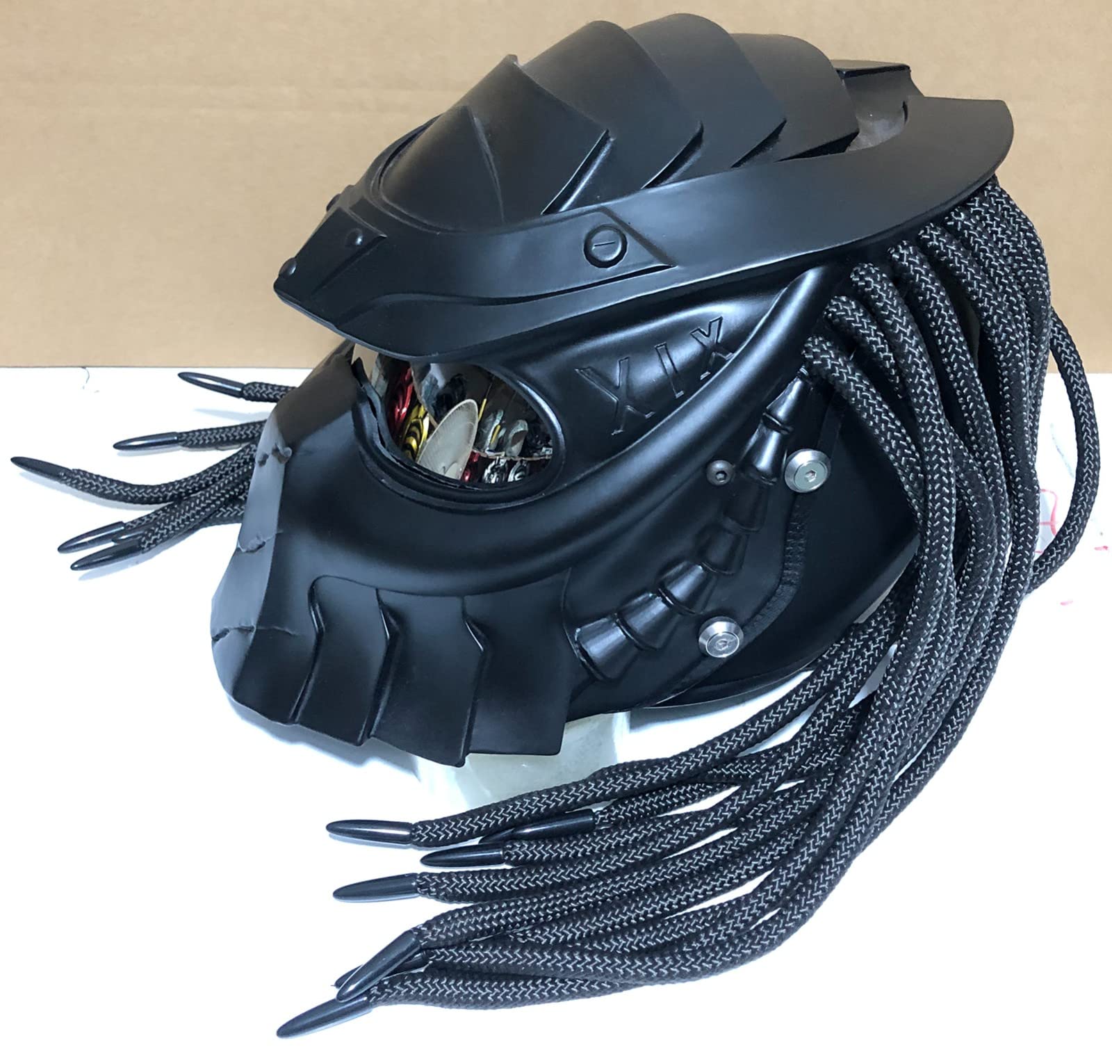 Amazon.co.jp: オートバイ用ヘルメット、プレデターフルフェイス