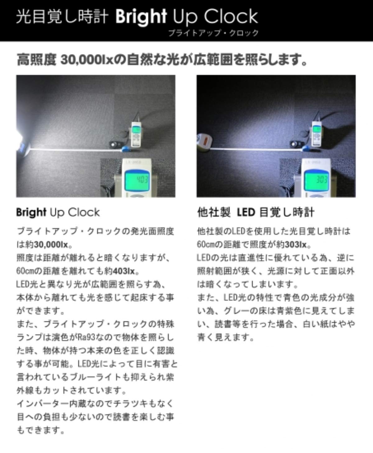 Amazon | Bright Up ClockⅡ ブライトアップクロックⅡ 光と音の
