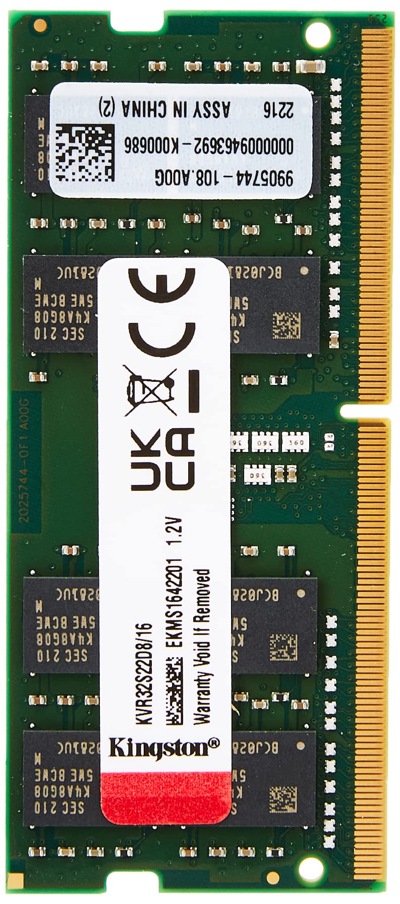 Amazon.com: Kingston ValueRAM 16GB 3200MT/s DDR4 Non-ECC CL22