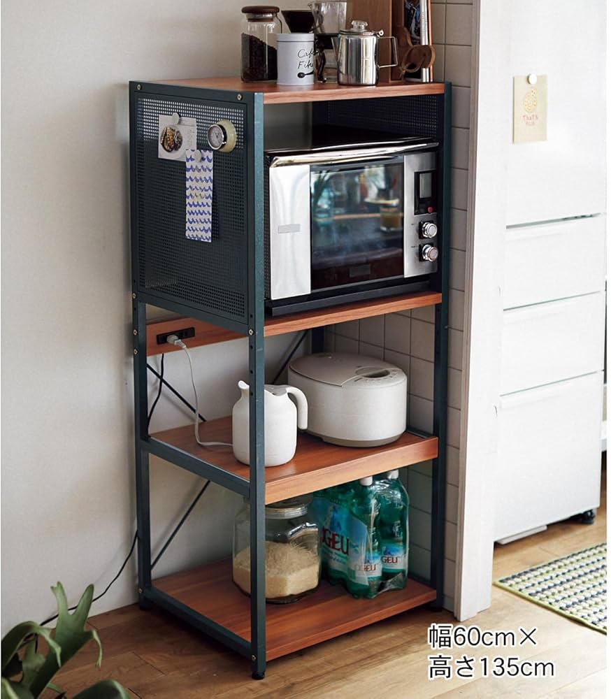 Amazon.co.jp: [ベルメゾン] レンジ台 大型レンジ対応 レンジボード