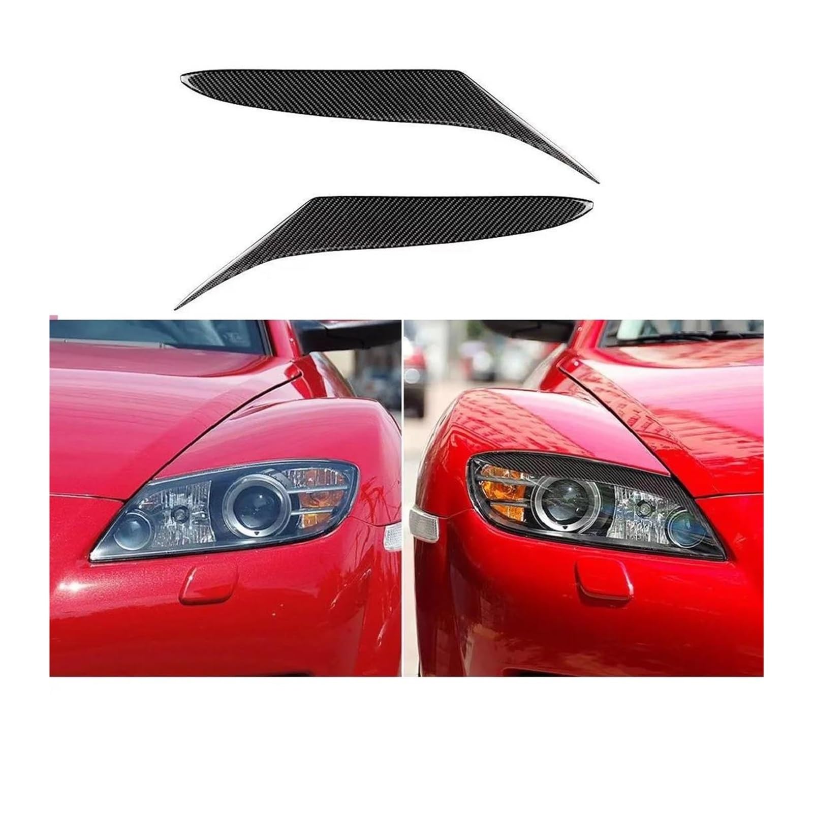 Amazon | フロント ヘッドライト アイライン エポキシ樹脂ヘッドライト