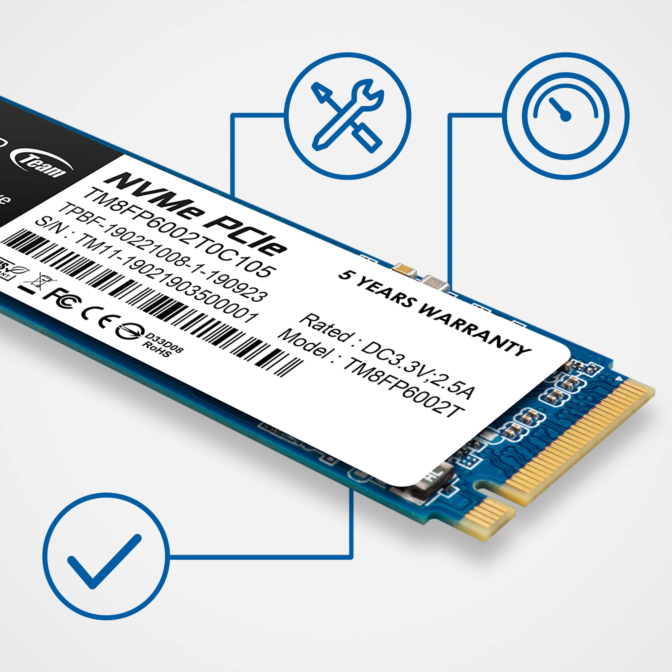 Amazon.com: TEAMGROUP MP33 256GB SLC Cache 3D NAND TLC NVMe 1.3