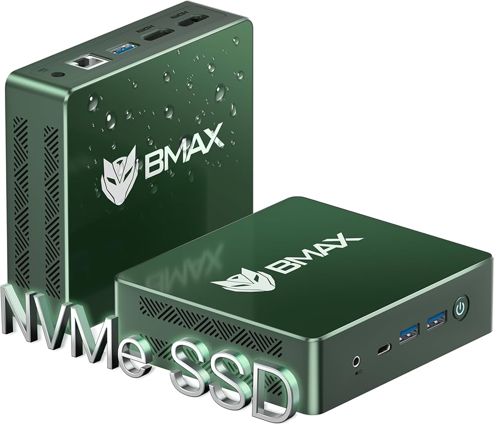 Amazon.co.jp: Bmax ミニpc【12GB+512GB NVMe SSD(SATAより3倍早い) 4K