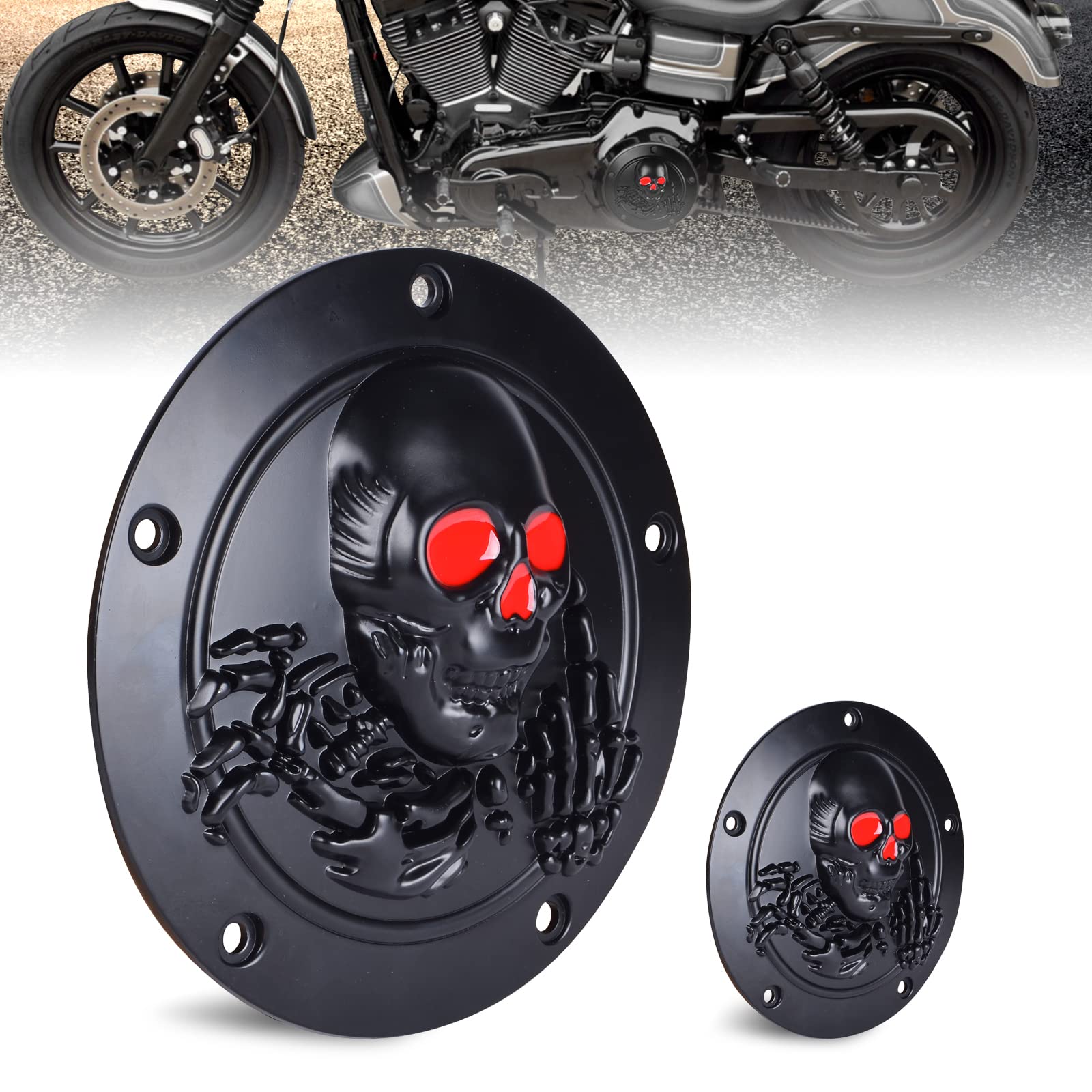 Sresk 5 Holes Derby Cover & Point Cover Fits for Harley 1999-2014