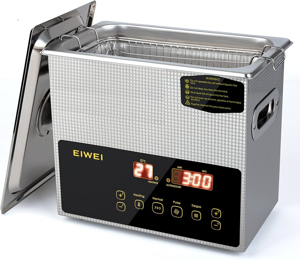 Amazon | EIWEI 3L Ultrasonic Cleaner Dual-Frequency Professional