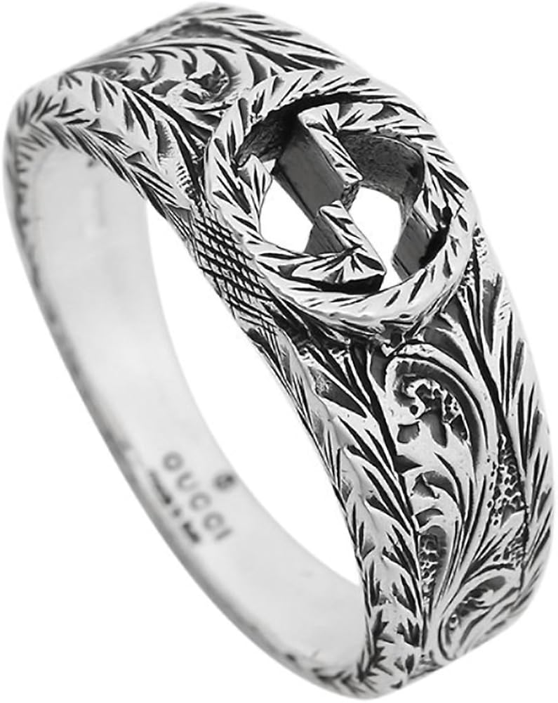 Amazon.co.jp: グッチ リング 17号 レディース メンズ シルバー 455249