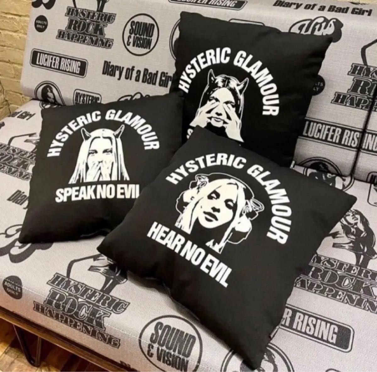 Amazon.co.jp: HYSTERIC GLAMOUR ヒステリックグラマー クッション3個