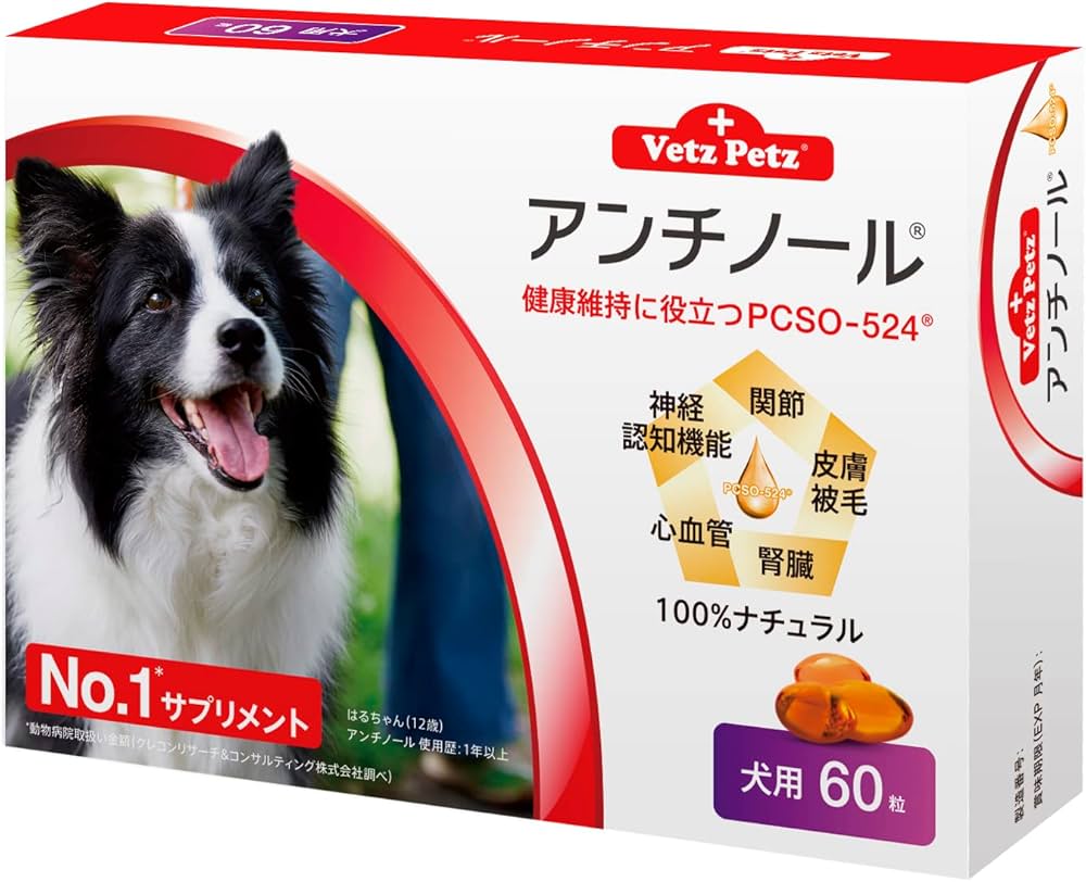 Amazon.co.jp: Vetz Petz アンチノール 60粒 公式 正規品 犬用