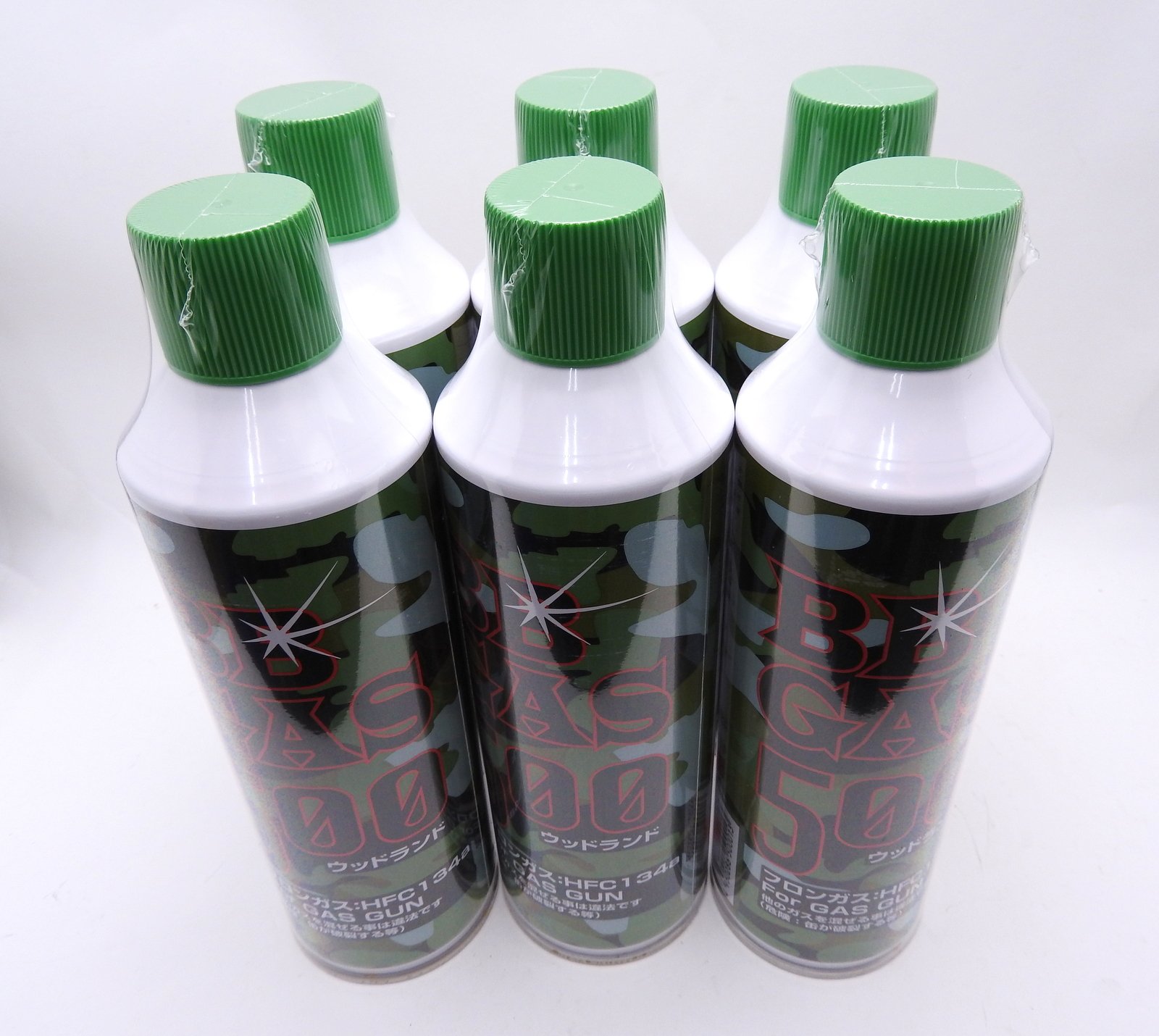 Amazon | ガスガン用ガス ウッドランドBBGAS HFC-134Aガス 500g 6本