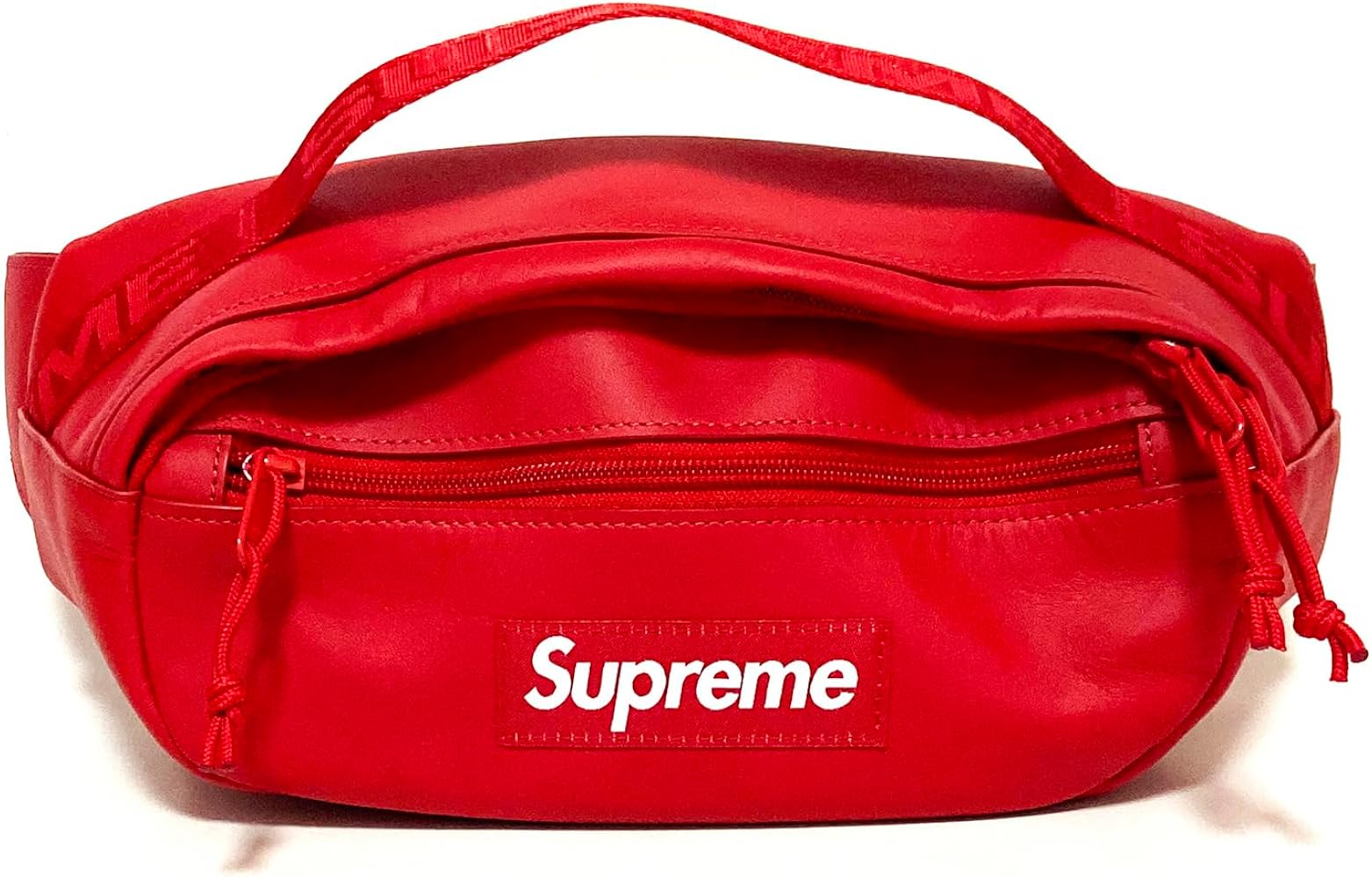 Amazon | (シュプリーム) Supreme メンズ レザーウエストバッグ レッド