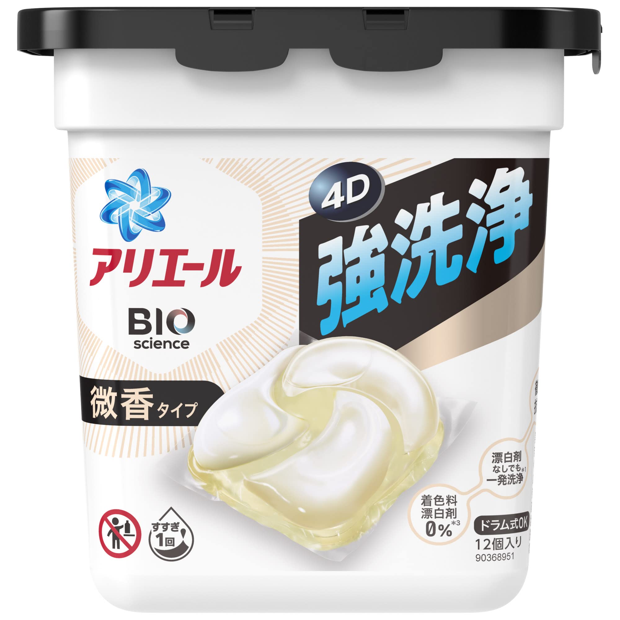 Amazon | アリエール ジェルボール4D 洗濯洗剤 微香 本体 12個