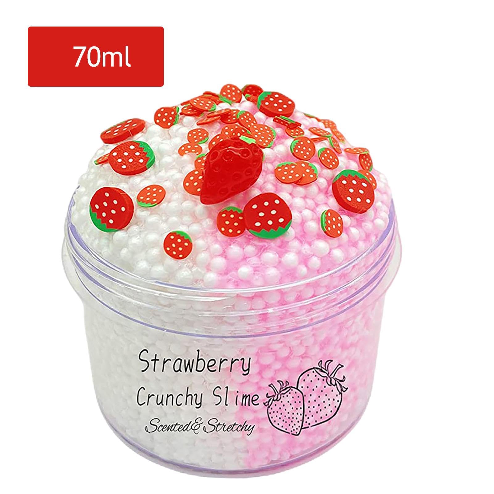 Amazon.co.jp: イチゴスライム,ベタつかないカラフルな泡ボール 伸縮性