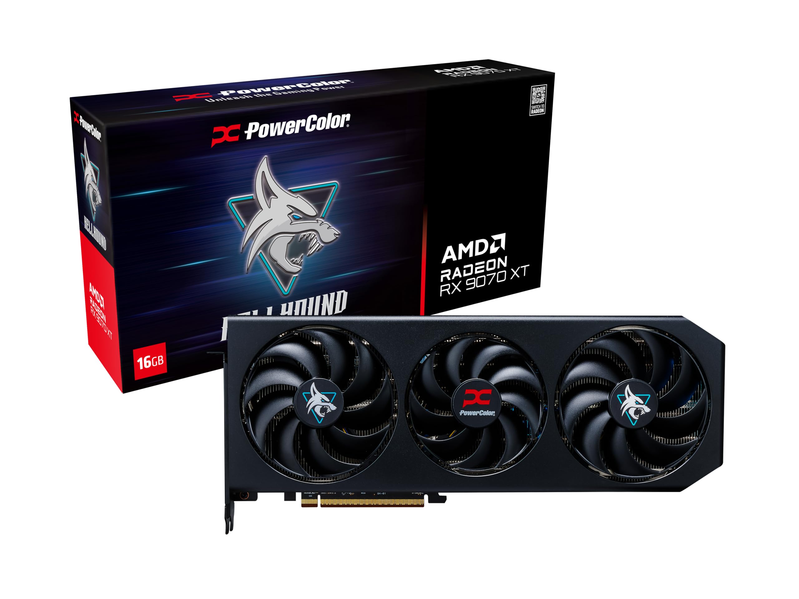PowerColor Hellhound AMD Radeon RX 9070 XT 16 GB GDDR6 : Amazon