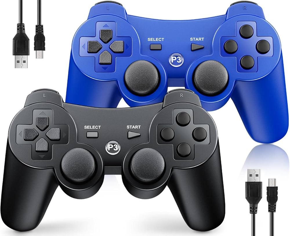 Amazon.com: OKHAHA Controller 2 Pack for PS3 Wireless Controller