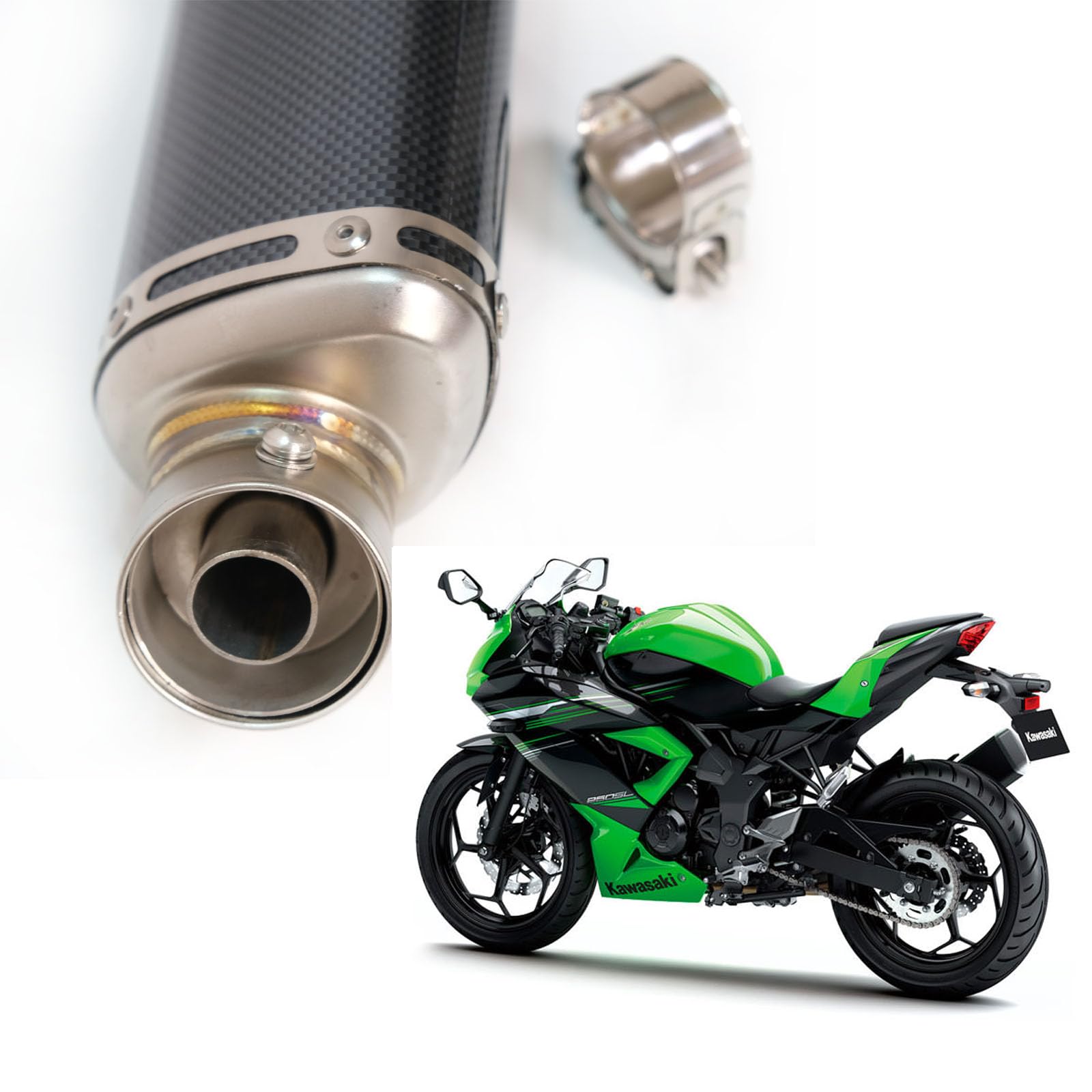 Amazon | 【 MOTOR KANTO】 カワサキ用マフラー NINJA250SL ニンジャ