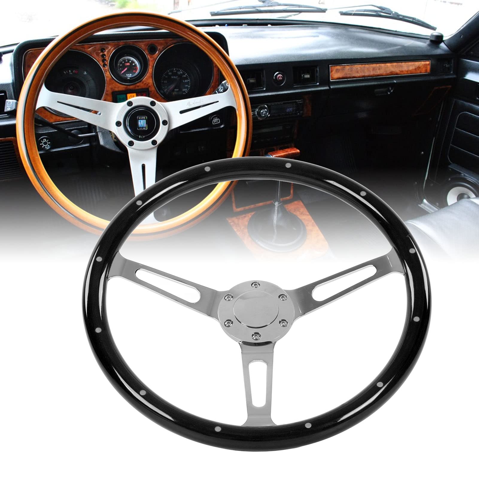 Personal VIP ステアリングホイール レトロ 木製 Personal VIP