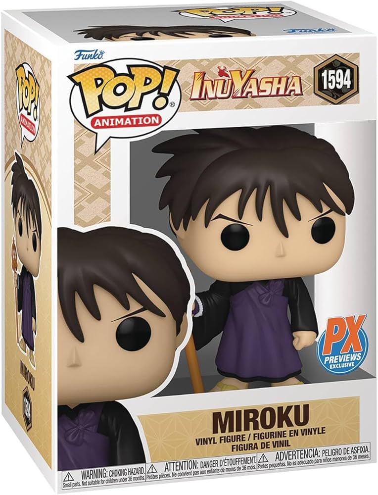 Funko Inuyasha Miroku Vinyl Figur 1594 Unisex Pop! Multicolore PVC