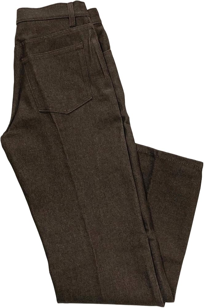 Helmut Lang Men's Brown Classic RAW Denim Italian Cut Jeans Size