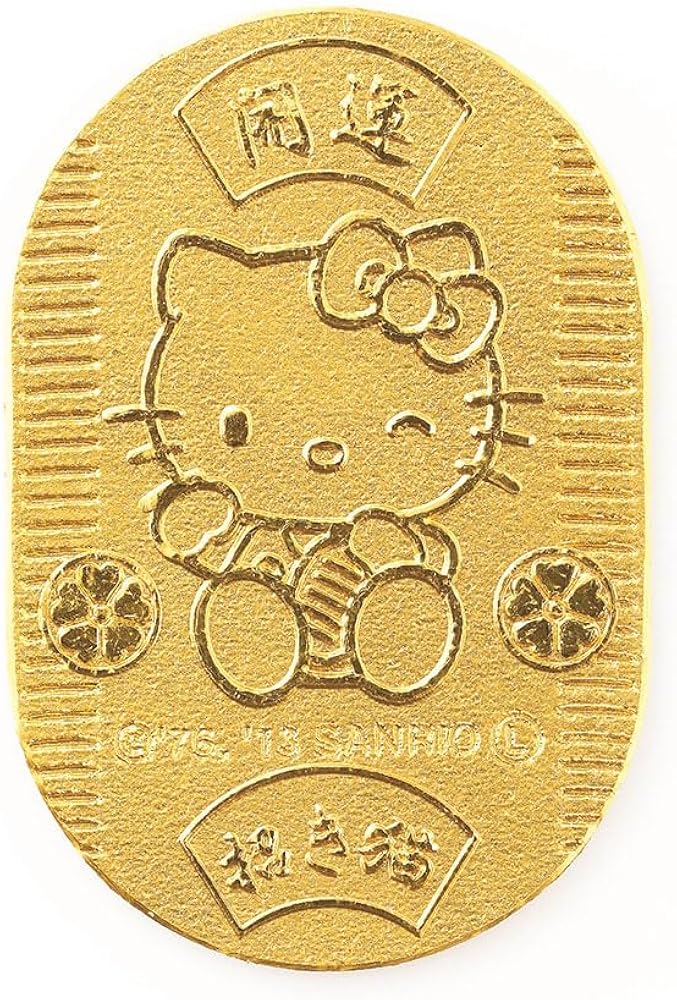 Amazon.co.jp: [ハローキティ] Hello Kitty 純金小判 24金小判 10g