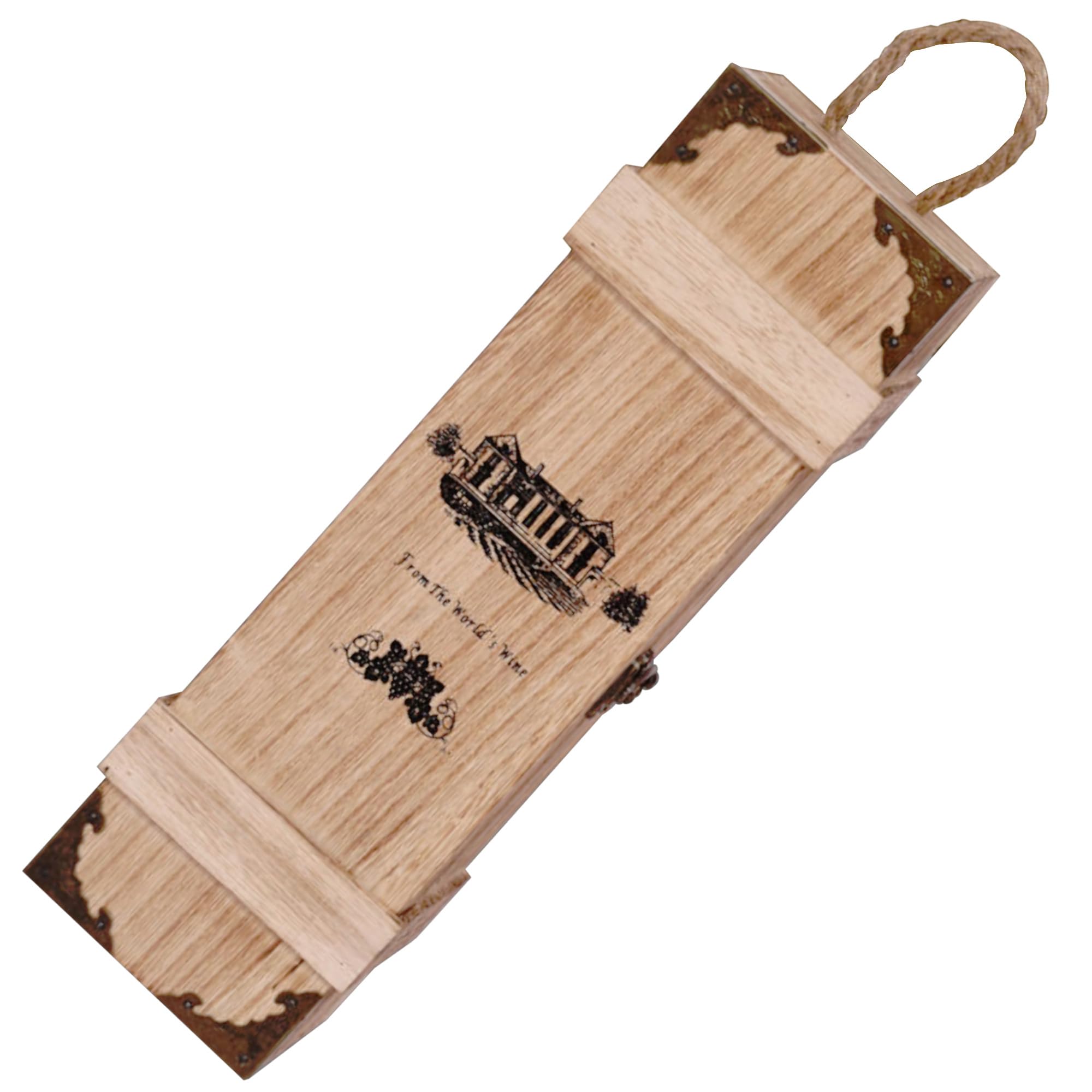 Amazon.co.jp: clowin ワインケース 木箱 持ち運び 木製 保管 ワイン