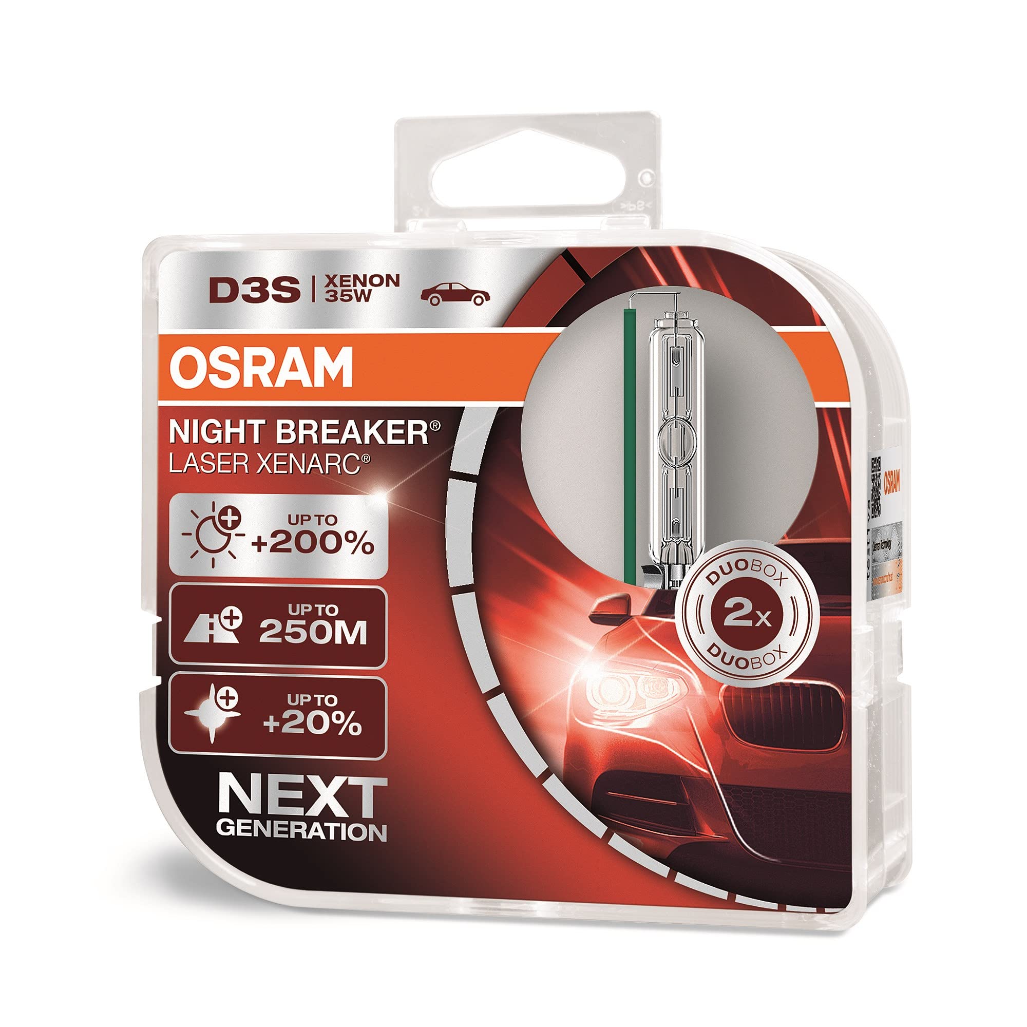 Osram D3S Night Breaker Laser Xenon 42V 35W%200 Fazla Işık (İkili