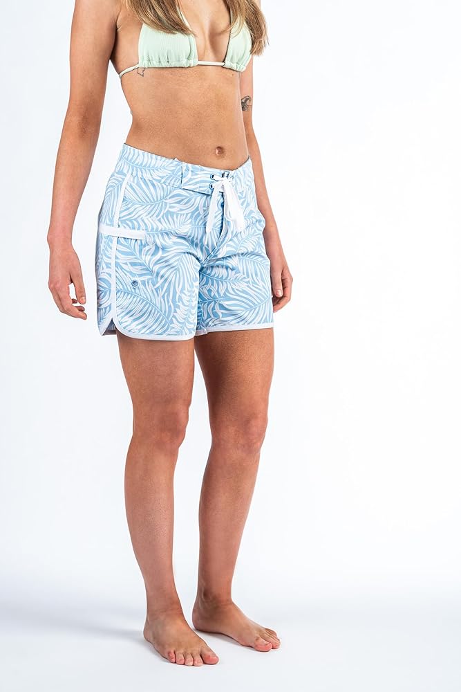 Maui Rippers Women's 4-Way Stretch 5” Swim Shorts Boardshorts (0