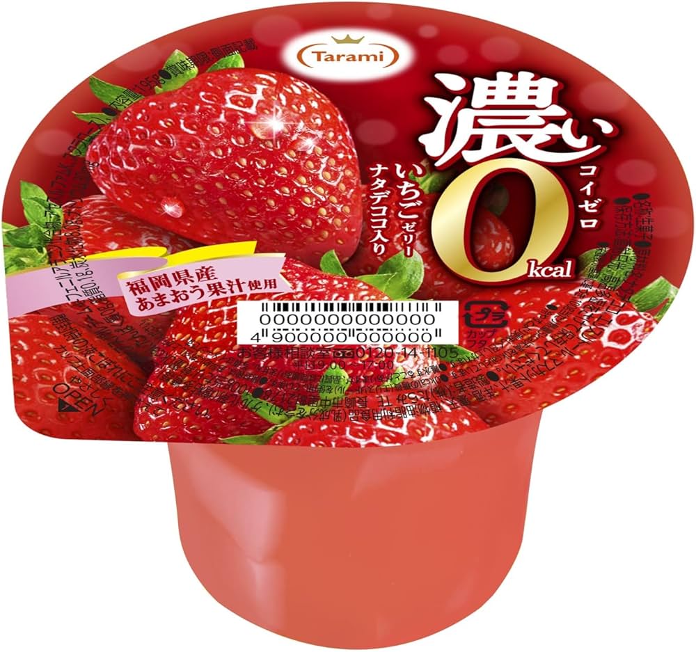 Amazon.co.jp: たらみ 濃い0kcal いちごゼリー 195g×6個 : 食品・飲料