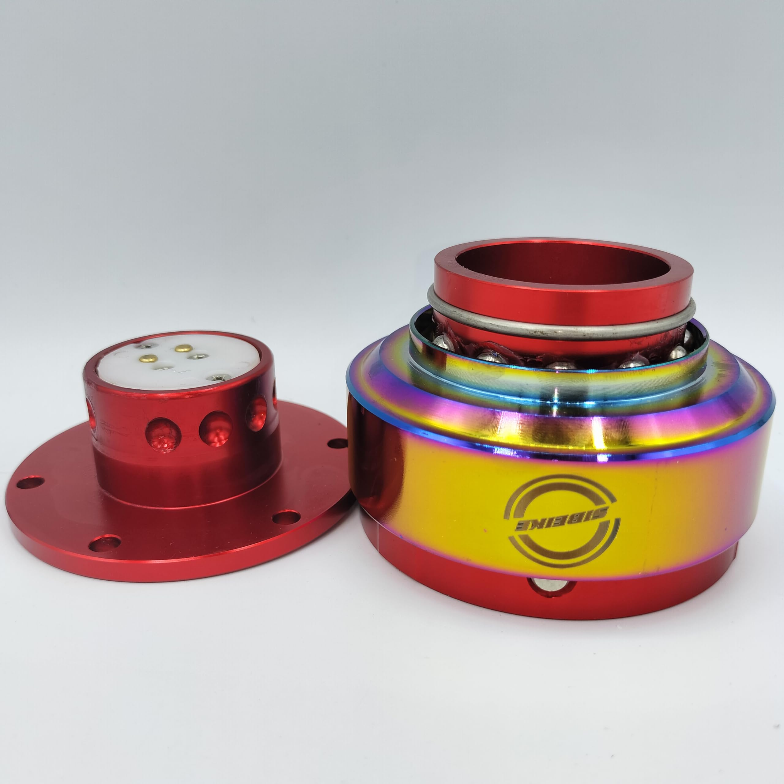 赤 レッド クイックリリース レンチン音 鳴る Ding ステアリングボス