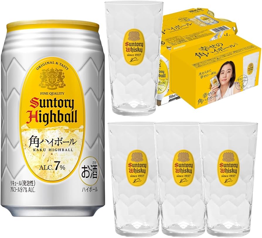 Amazon.co.jp: 【タンブラー4個付き】 角ハイボール 350ml 24本