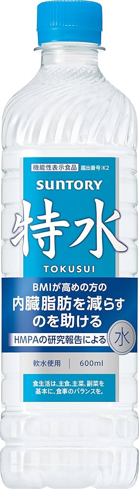 Amazon.co.jp: [機能性表示食品] サントリー 特水 600ml×24本 内臓脂肪