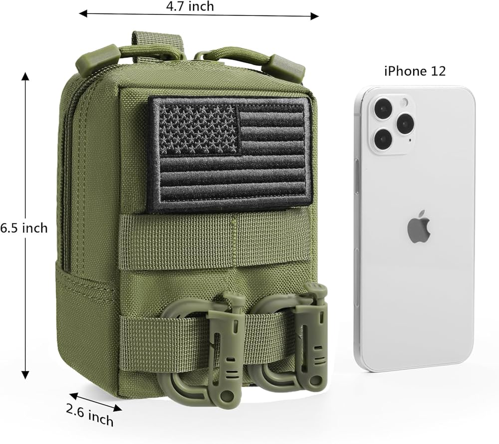 Amazon.co.jp: FRTKK MOLLEポーチ 2個パック - タクティカルコンパクト